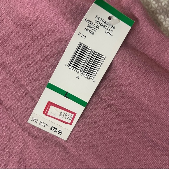 Jones New York Pink Top with Black Accents - Picture 3 of 7